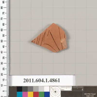 Terracotta fragment of a kylix (drinking cup)