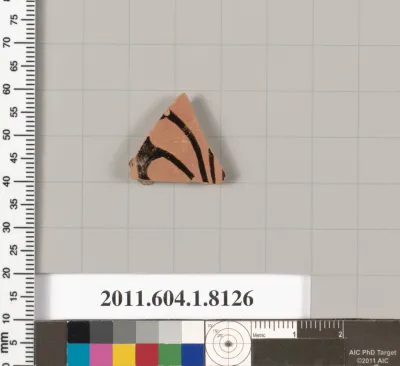 Terracotta fragment of a kylix (drinking cup)