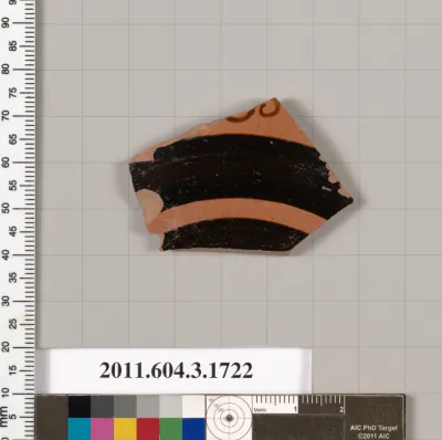 Terracotta fragment of a kylix: Lip cup (drinking cup)
