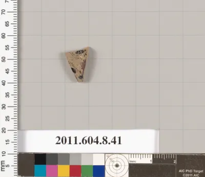 Terracotta fragment of a closed shape