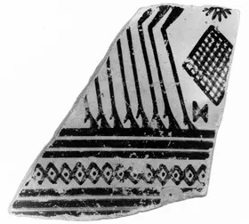 KRATER (?), FRAGMENT (ATHENIAN GEOMETRIC)