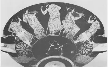 CUP B (ATHENIAN, RED-FIGURE)
