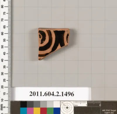 Terracotta fragment of a skyphos (deep drinking cup)