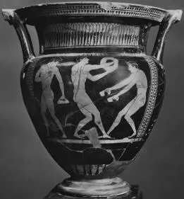 KRATER, COLUMN (ATHENIAN, RED-FIGURE)