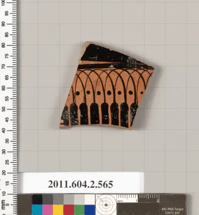 Terracotta fragment of a column-krater (bowl for mixing wine and water)