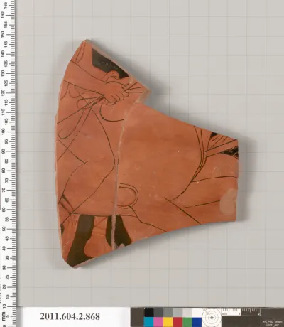 Terracotta fragment of a bell-krater (bowl for mixing wine and water)