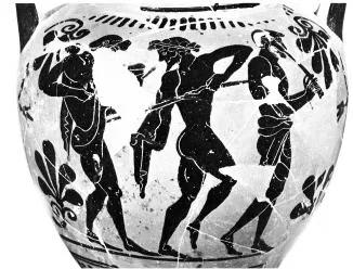 AMPHORA, NECK (ATHENIAN, BLACK-FIGURE)