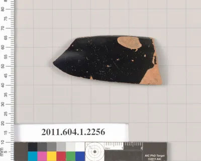 Terracotta rim fragment of a kylix (drinking cup)