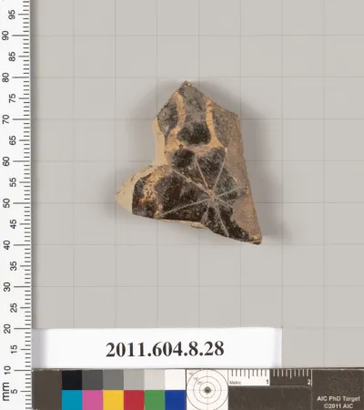 Terracotta fragment of a closed shape