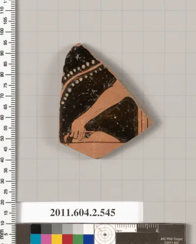 Terracotta fragment of a column-krater (bowl for mixing wine and water)