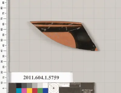 Terracotta rim fragment of a kylix: eye-cup (drinking cup)