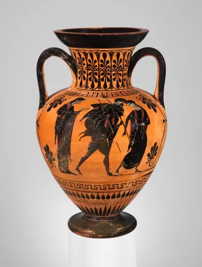 Terracotta neck-amphora (jar)
