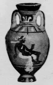AMPHORA, MINIATURE PANATHENAIC (ATHENIAN, BLACK-FIGURE)