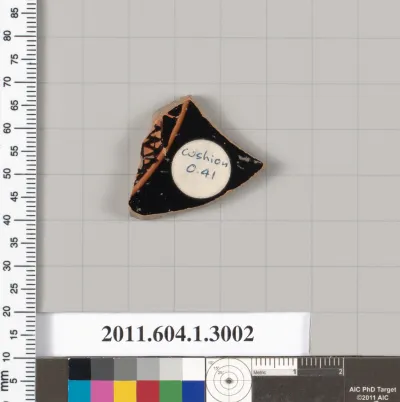 Terracotta fragment of a kylix (drinking cup)