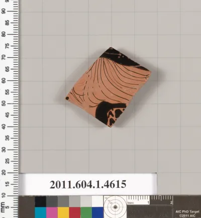 Terracotta fragment of a kylix (drinking cup)