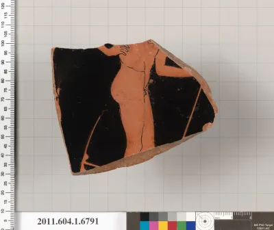 Terracotta fragment of a kylix (drinking cup)
