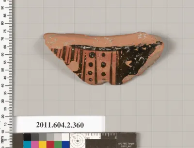Terracotta fragment of a column-krater (bowl for mixing wine and water)