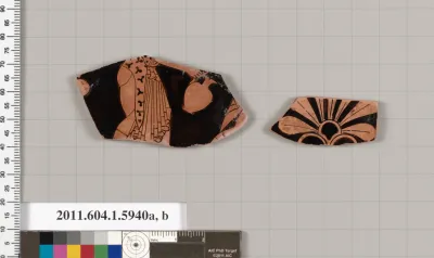 Terracotta fragment of a kylix (drinking cup)