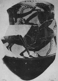 OINOCHOE, FRAGMENT (ATHENIAN, BLACK-FIGURE)