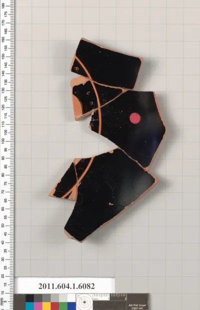 Terracotta fragment of a kylix (drinking cup)