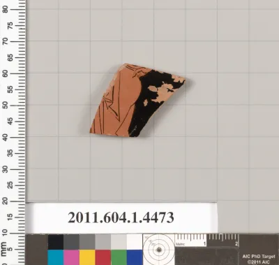 Terracotta fragment of a kylix (drinking cup)