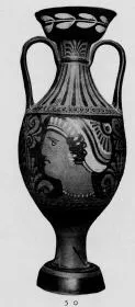 AMPHORA, PANATHENAIC SHAPE (SOUTH ITALIAN, APULIAN, RED-FIGURE)