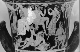 KRATER, CALYX (ATHENIAN, RED-FIGURE)