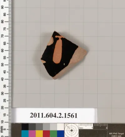 Terracotta fragment of a skyphos (deep drinking cup)