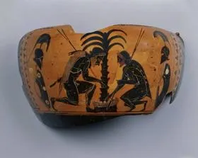 KRATER, COLUMN, FRAGMENT (ATHENIAN, BLACK-FIGURE)