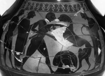 AMPHORA, BELLY, TYPE B (ATHENIAN, BLACK-FIGURE)
