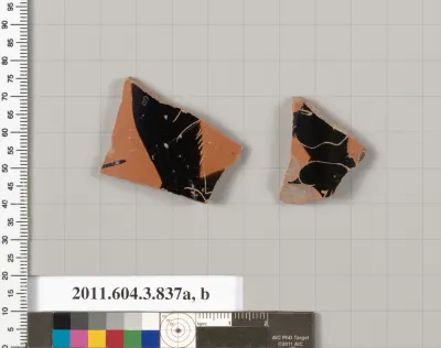 Terracotta fragments of a lekythos (oil flask)