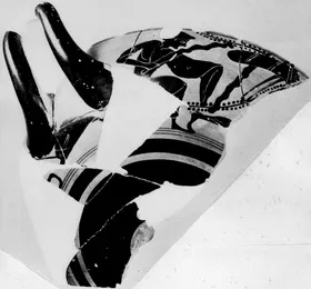 CUP A, FRAGMENT (ATHENIAN, BLACK-FIGURE)