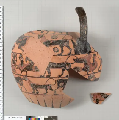 Terracotta fragments of a neck-amphora (jar)