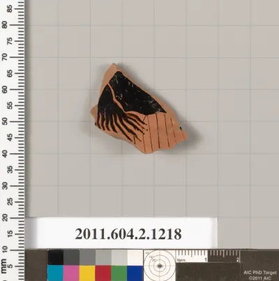 Terracotta fragment from a kantharos: head vase