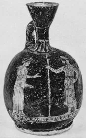 LEKYTHOS, SQUAT (ATHENIAN, RED-FIGURE)
