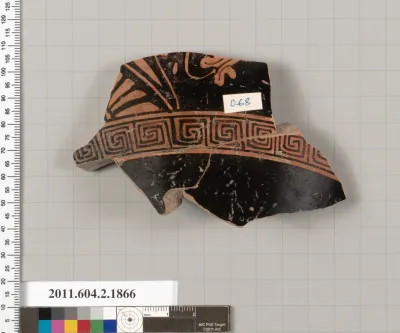 Terracotta fragment of a skyphos (deep drinking cup)