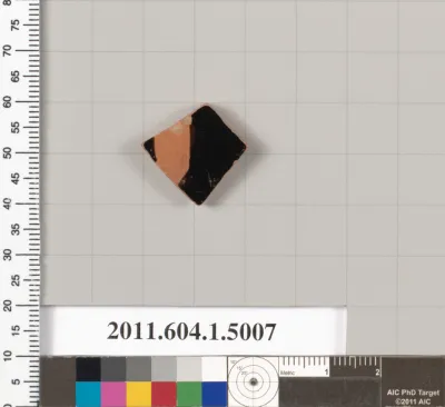 Terracotta fragment of a kylix (drinking cup)