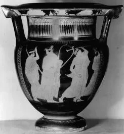 KRATER, COLUMN (ATHENIAN, RED-FIGURE)