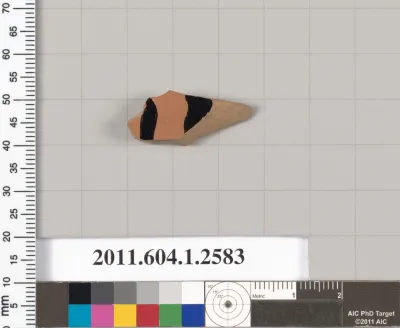 Terracotta fragment of a kylix (drinking cup)