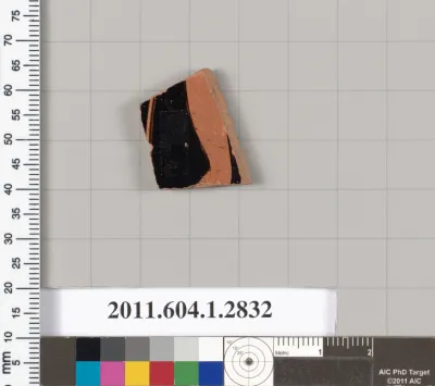 Terracotta fragment of a kylix (drinking cup)