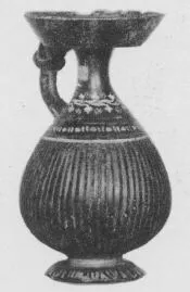 JUG (SOUTH ITALIAN, GNATHIAN, BLACK GLAZE)