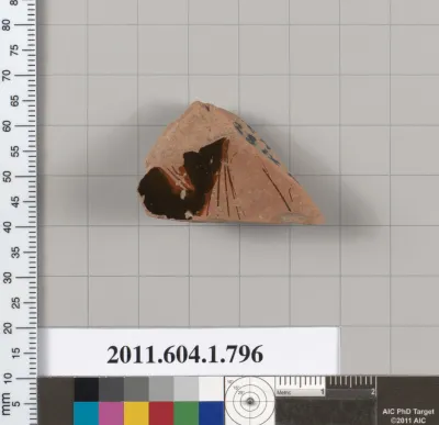 Terracotta fragment of a kylix (drinking cup)