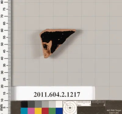 Terracotta fragment from a kantharos: head vase