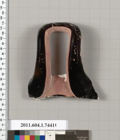 Terracotta fragment of a kylix (drinking cup)