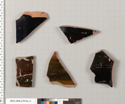 Terracotta fragments of bell-kraters (bowls for mixing wine and water)?