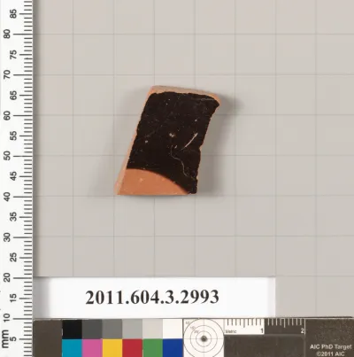 Terracotta fragment of a kylix (drinking cup)