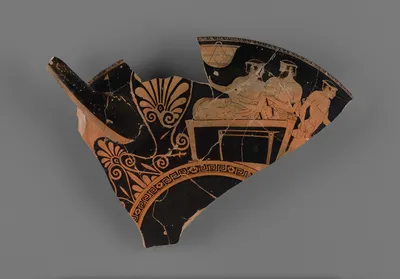 Attic Red-Figure Kylix Fragment
