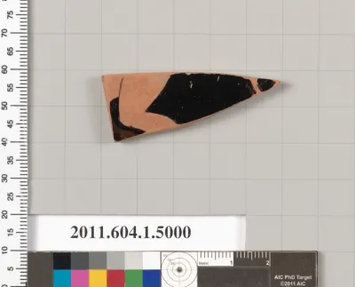 Terracotta fragment of a kylix (drinking cup)