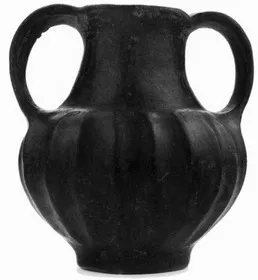 AMPHORA, BELLY (ETRUSCAN, BUCCHERO)