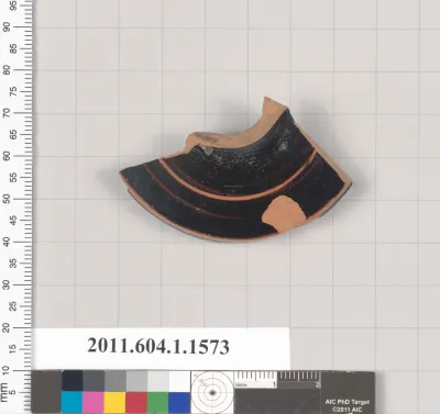 Terracotta fragment of a kylix (drinking cup)